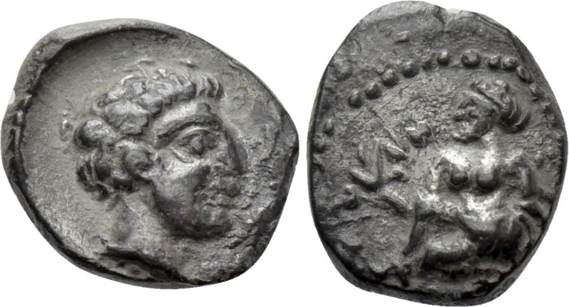 CILICIA. Tarsos. Tiribazos (Satrap of Lydia, 388-380 BC). Hemiobol. 

Obv: Nym...