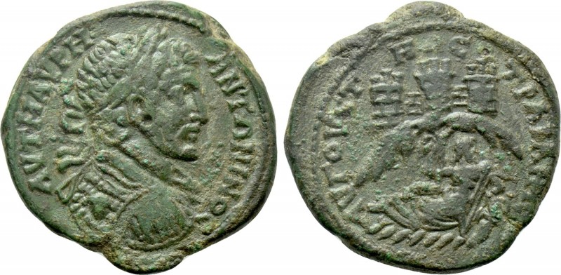 THRACE. Augusta Traiana. Caracalla (198-217). Ae.

Obv: AVT K M AVPH ANTΩNINOC...