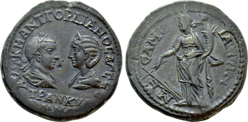 THRACE. Mesambria. Gordian III with Tranquillina (238-244). Ae. 

Obv: AVT K M...