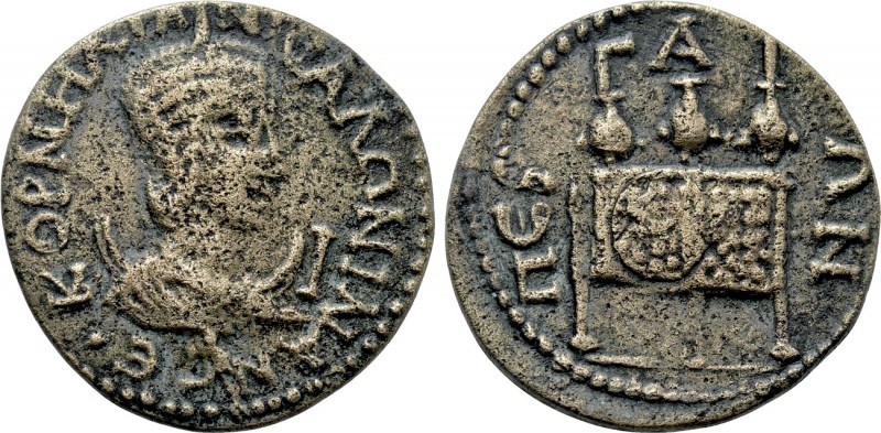 PAMPHYLIA. Perge. Salonina (254-268). Ae. 

Obv: KOPNEΛΙΑ CAΛΩNINAN CE. 
Diad...