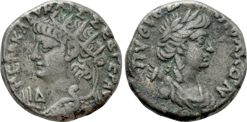 EGYPT. Alexandria. Nero (54-68). BI Tetradrachm. Dated RY 14 (67/8). 

Obv: ΝΕ...