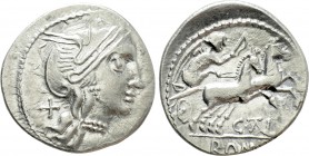 C. THALNA. Denarius (After 154 BC). Contemporary imitation of Rome.