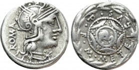 M. CAECILIUS Q.F. Q.N. METELLUS (127 BC). Denarius. Rome.