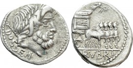 L. RUBRIUS DOSSENUS. Denarius (87 BC). Rome.