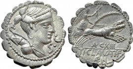 TI. CLAUDIUS NERO. Denarius (79 BC). Rome.