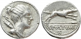 C. POSTUMIUS. Denarius (73 BC). Rome.