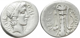 Q. SICINIUS & C. COPONIUS (49 BC). Denarius. Military mint in the East, moving with Pompey; C. Coponius, praetor.