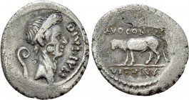 DIVUS JULIUS CAESAR (Died 44 BC). Denarius (40 BC). Rome. Q. Voconius Vitulus, moneyer.