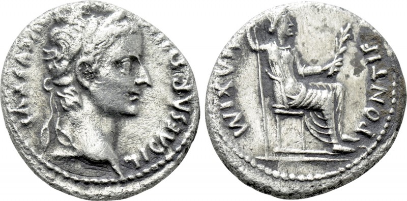 TIBERIUS (14-37). Denarius. Lugdunum. "Tribute Penny" type. 

Obv: TI CAESAR D...