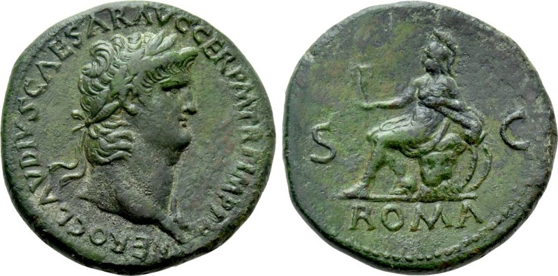 NERO (54-68). Sestertius. Rome. 

Obv: NERO CLAVDIVS CAESAR AVG GER P M TR P I...