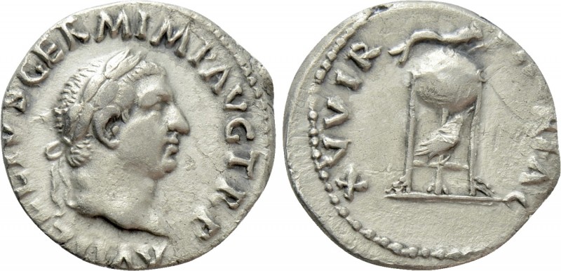 VITELLIUS (69). Denarius. Rome. 

Obv: A VITELLIVS GERM IMP AVG TR P. 
Laurea...