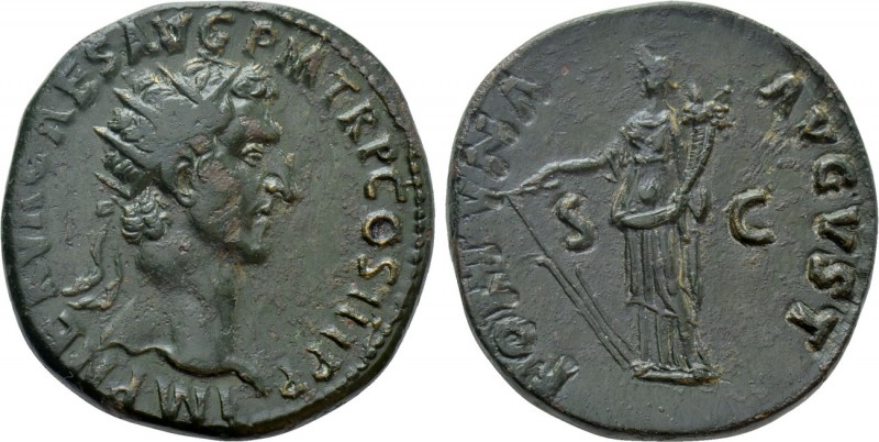 NERVA (96-98). Dupondius. Rome. 

Obv: IMP NERVA CAES AVG P M TR P II COS III ...