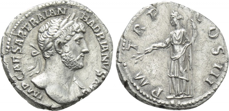 HADRIAN (117-138). Denarius. Rome. 

Obv: IMP CAESAR TRAIAN HADRIANVS AVG. 
L...