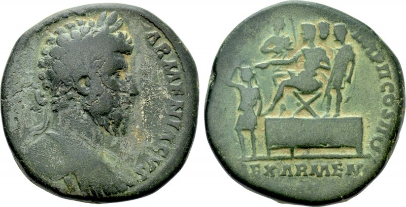 LUCIUS VERUS (161-169). Sestertius. Rome. 

Obv: L AVREL VERVS AVG ARMENIACVS....