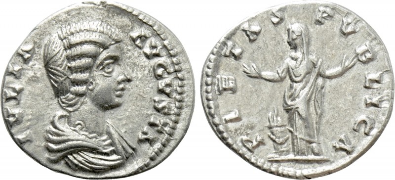 JULIA DOMNA (Augusta, 193-217). Denarius. Laodicea. 

Obv: IVLIA AVGVSTA. 
Dr...