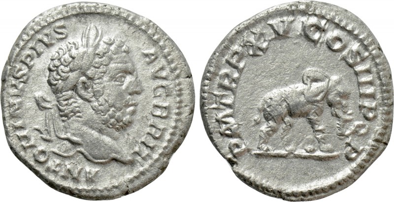 CARACALLA (198-217). Denarius. Rome. 

Obv: ANTONINVS PIVS AVG BRIT. 
Laureat...