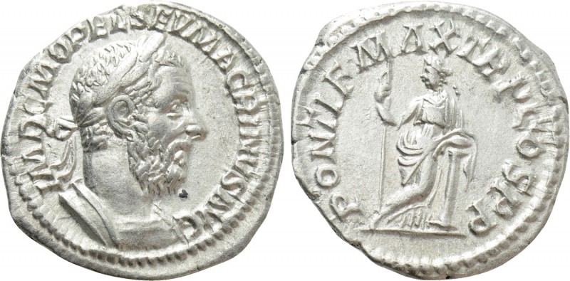 MACRINUS (217-218). Denarius. Rome. 

Obv: IMP C M OPEL SEV MACRINVS AVG. 
La...