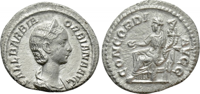 ORBIANA (Augusta, 225-227). Denarius. Rome. 

Obv: SALL BARBIA ORBIANA AVG. 
...