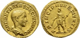 HERENNIUS ETRUSCUS (Caesar, 249-251). Aureus. Rome.
