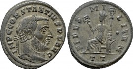 CONSTANTIUS I (305-306). Follis. Ticinum.