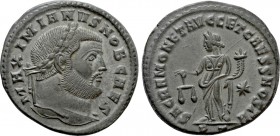GALERIUS MAXIMIANUS (Caesar, 293-305). Follis. Ticinum.