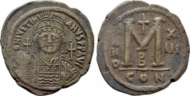 JUSTINIAN I (527-565). Follis. Constantinople. Dated RY 8 (544/545).