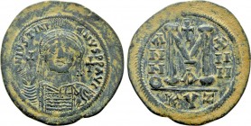 JUSTINIAN I (527-565). Follis. Cyzicus. Dated RY 14 (550/51).