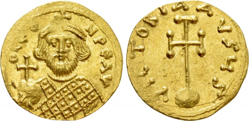 LEONTIUS (695-698). GOLD Semissis. Constantinople. 

Obv: D LЄON PЄ AV. 
Crow...