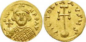 LEONTIUS (695-698). GOLD Semissis. Constantinople.