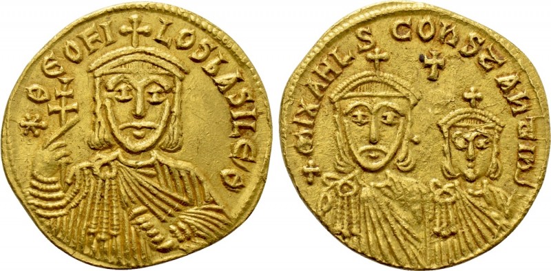 THEOPHILUS (829-842). GOLD Solidus. Constantinople. 

Obv: * ΘEOFILOS bASILE Θ...