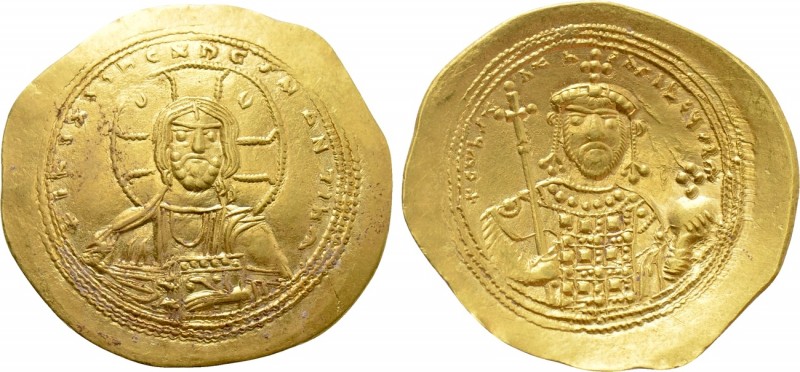 CONSTANTINE IX MONOMACHUS (1042-1055). GOLD Histamenon Nomisma. Constantinople. ...