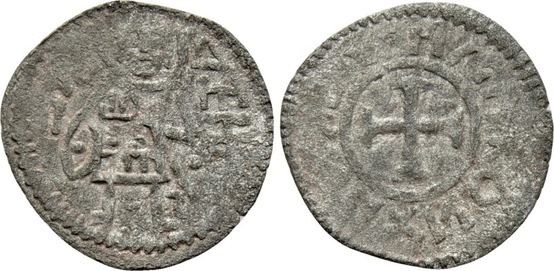 JOHN V PALAEOLOGUS (1341-1391). BI Tornese. ANONYMOUS. Politikon coinage.

Obv...