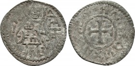 JOHN V PALAEOLOGUS (1341-1391). BI Tornese. ANONYMOUS. Politikon coinage.