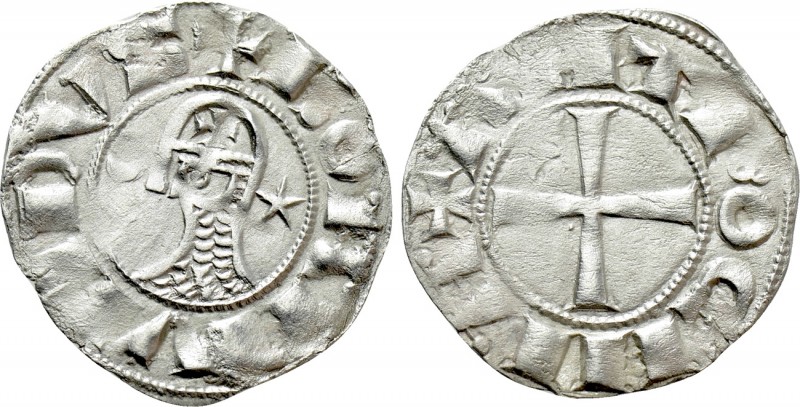 CRUSADERS. Antioch. Bohémond III (1163-1201). BI Denier. 

Obv: + BOAИVИDVS. ...