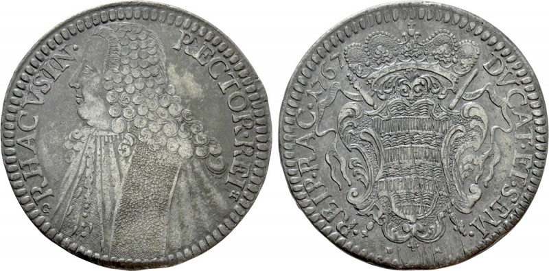 CROATIA. Republic of Ragusa (Dubrovnik). Tallero (1767 GB - DM). 

Obv: RECTOR...