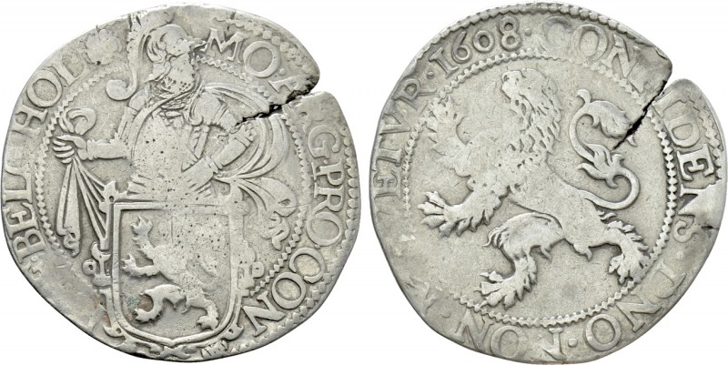NETHERLANDS. Holland. Lion Dollar or Leeuwendaalder (1608). 

Obv: MO ARG PRO ...