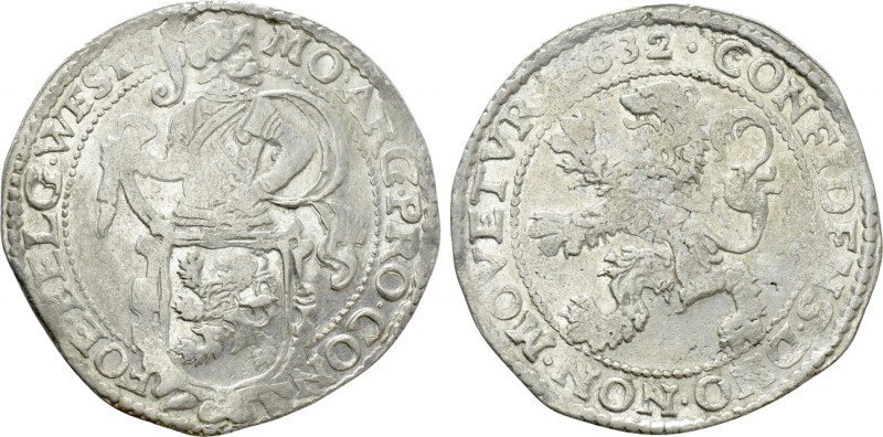 NETHERLANDS. West Friesland. Lion Dollar or Leeuwendaalder (1632). 

Obv: MO A...