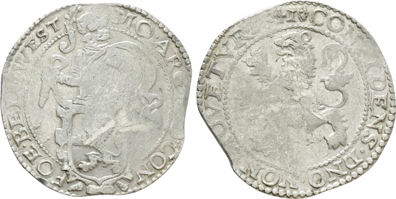 NETHERLANDS. West Friesland. Lion Dollar or Leeuwendaalder (1641). 

Obv: MO A...