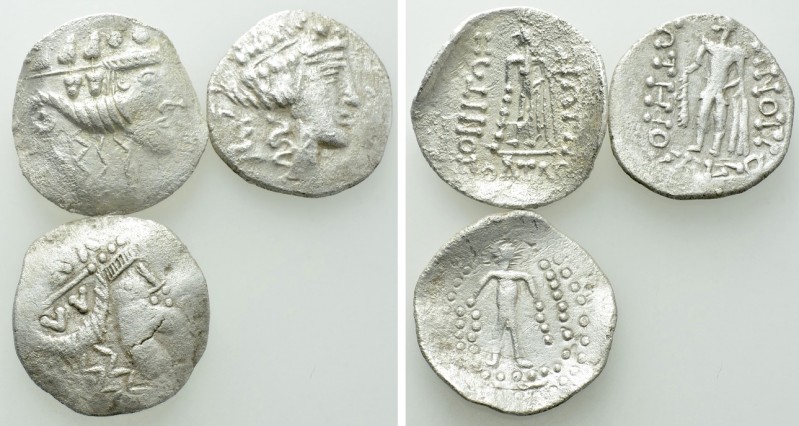 3 Tetradrachms / Imitations of Thasos. 

Obv: .
Rev: .

. 

Condition: Se...