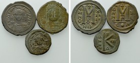 3 Coins of Justinian.