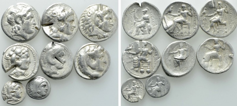 8 Tetradrachms and Drachms. 

Obv: .
Rev: .

. 

Condition: See picture....