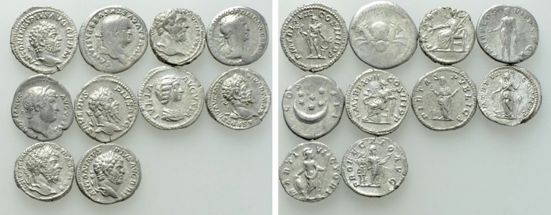 10 Roman Denarii. 

Obv: .
Rev: .

. 

Condition: See picture.

Weight:...