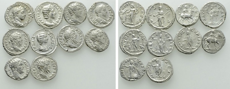 10 Roman Denarii. 

Obv: .
Rev: .

. 

Condition: See picture.

Weight:...