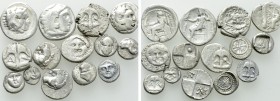 14 Greek Coins.
