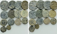 14 Byzantine and Medieval Coins.