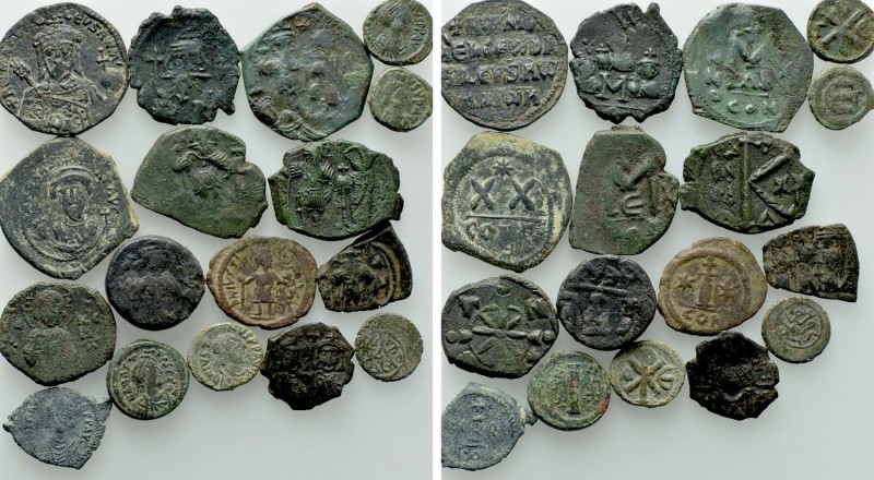 17 Byzantine Coins. 

Obv: .
Rev: .

. 

Condition: See picture.

Weigh...
