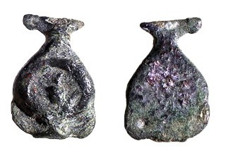 ALEXANDER YANNAEUS, 104 – 74 BCE Bronze Half Prutah", 10.4 mm. Obverse: Plain. R...