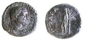 VESPASIAN, 69 – 79 CE Silver plated denarius, 2.8 gr. Obverse: Bust of Vespasian to r. Reverse: Jewish woman standing by palm tree. IVDAEA DEVICTA. Ab...