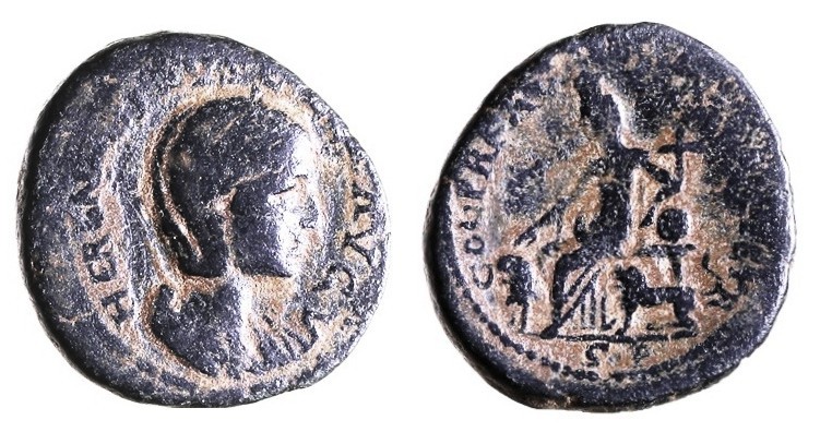 CAESAREA, HERENNIA ETRUSCILLA The wife of Trajan Decius, 249 – 251 CE. 29.4 mm. ...