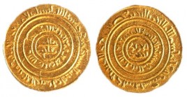 AN ISLAMIC GOLD COIN MINTED IN AKKO Dinar, 3.90 gr. Year H490, 12th century CE. +Very Fine. Ex Aka Mizrachi collection, Tiberias.